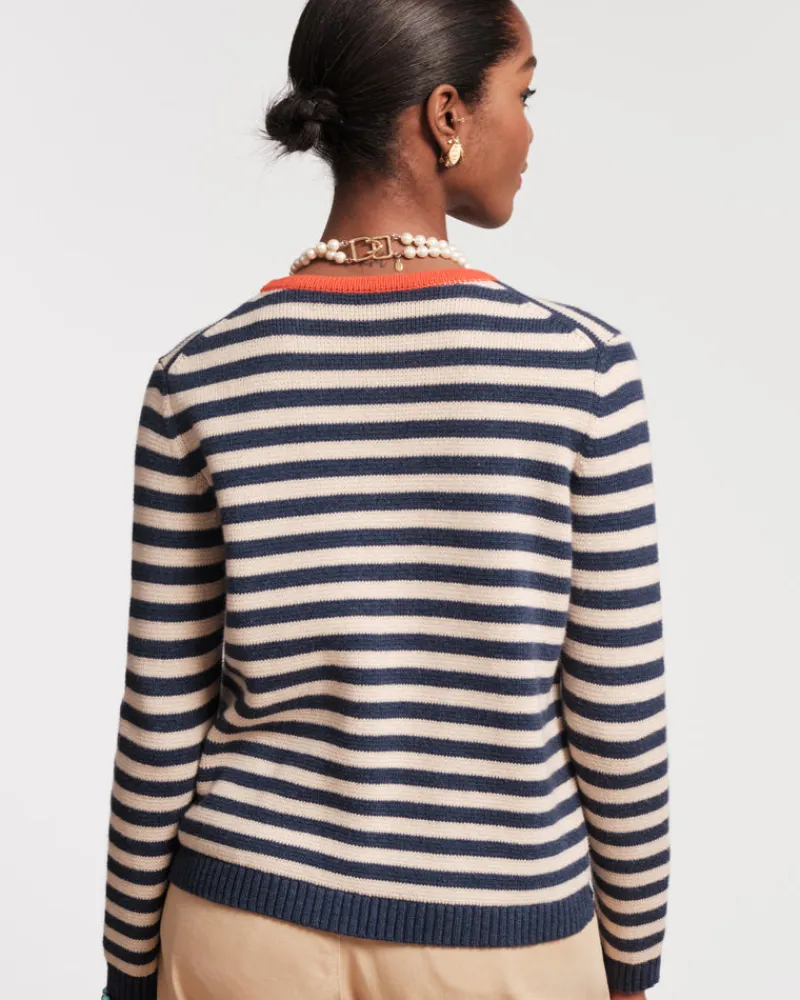 Frances Valentine Pierre Stripe Sweater> Sweaters | Tops