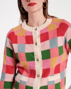 Frances Valentine Pixel Wool Cardigan><noscript><img width=