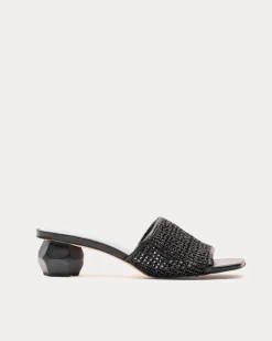 Frances Valentine Raffia Mesh Slide><noscript><img width=