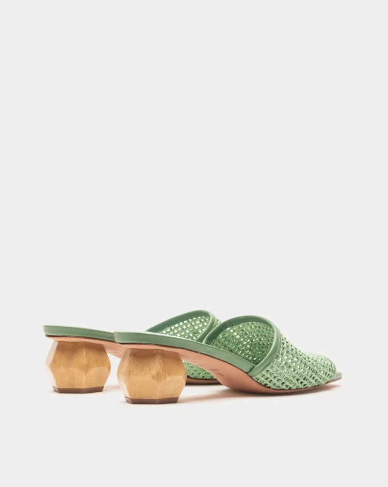 Frances Valentine Raffia Mesh Slide> Heels | Sandals