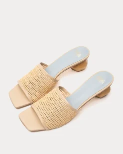 Frances Valentine Raffia Mesh Slide><noscript><img width=