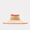 Frances Valentine Rollable Raffia Visor> Hats & Scarves