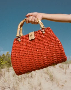 Frances Valentine Rooster Wicker Bag> Basket Bags