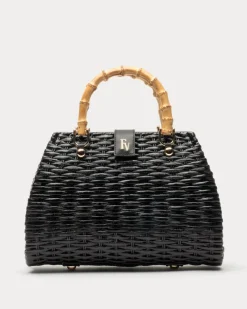 Frances Valentine Rooster Wicker Basket> Basket Bags