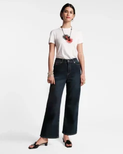 Frances Valentine Super Pima Crewneck Tee Shirt><noscript><img width=