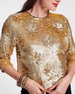 Frances Valentine Taylor Sequin Top><noscript><img width=