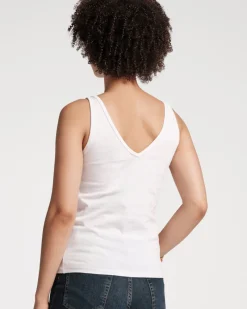 Frances Valentine V Neck Pima Tank><noscript><img width=