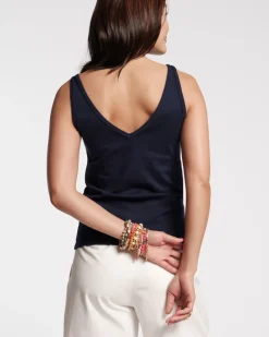Frances Valentine V Neck Pima Tank><noscript><img width=