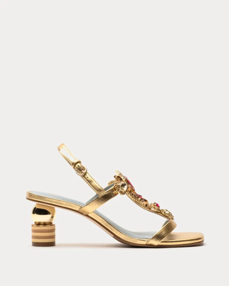 Frances Valentine Venus Rhinestone Heel> Heels | Sandals