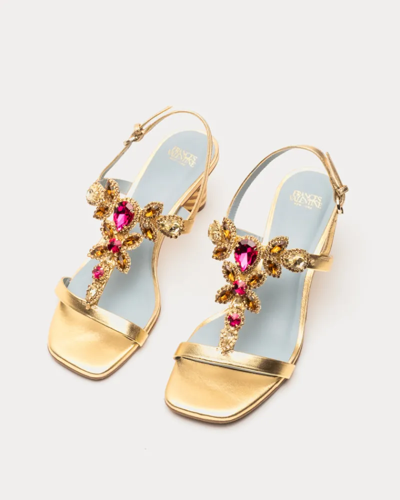Frances Valentine Venus Rhinestone Heel> Heels | Sandals