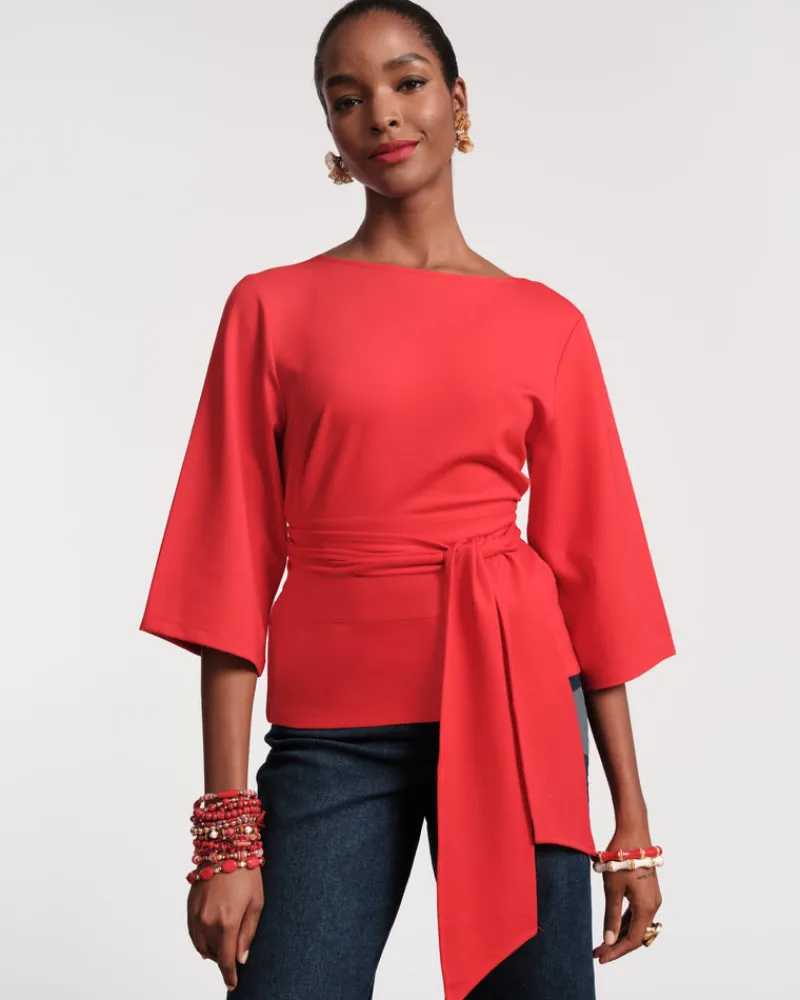 Frances Valentine Whitney Wrap Top> Tops