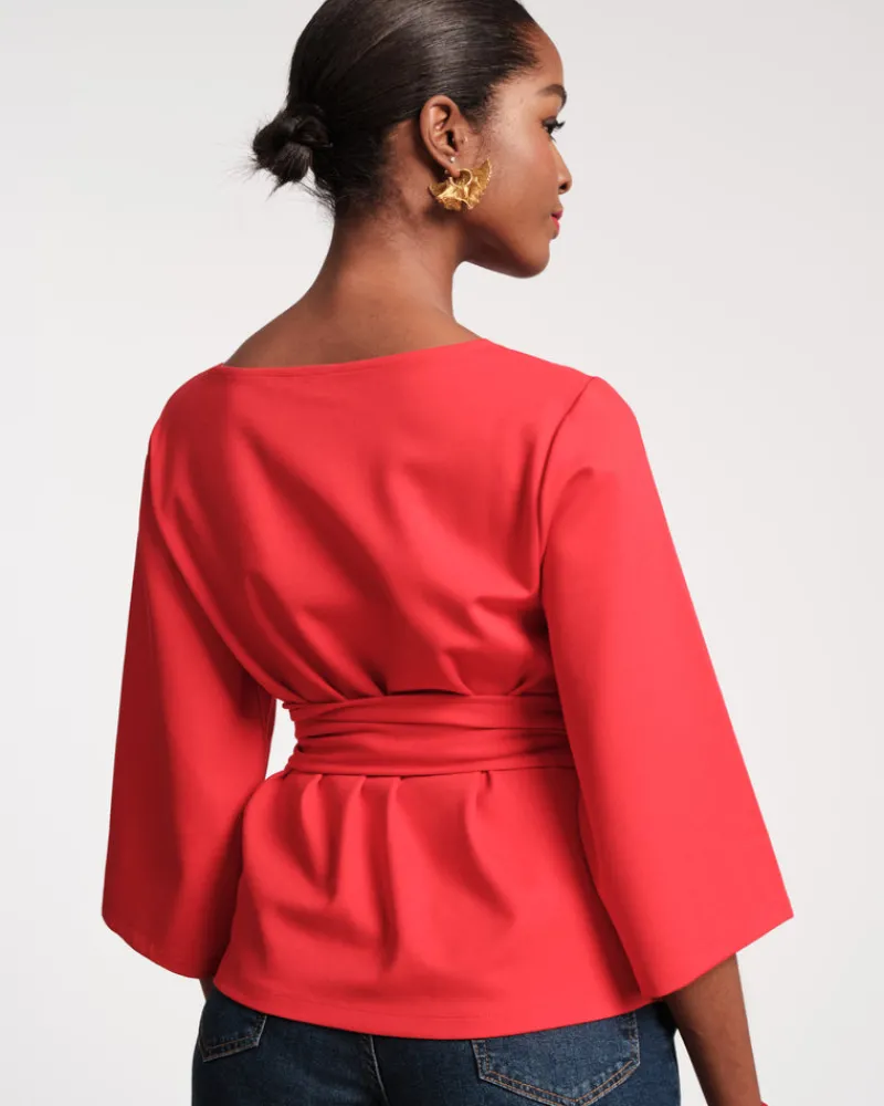 Frances Valentine Whitney Wrap Top> Tops