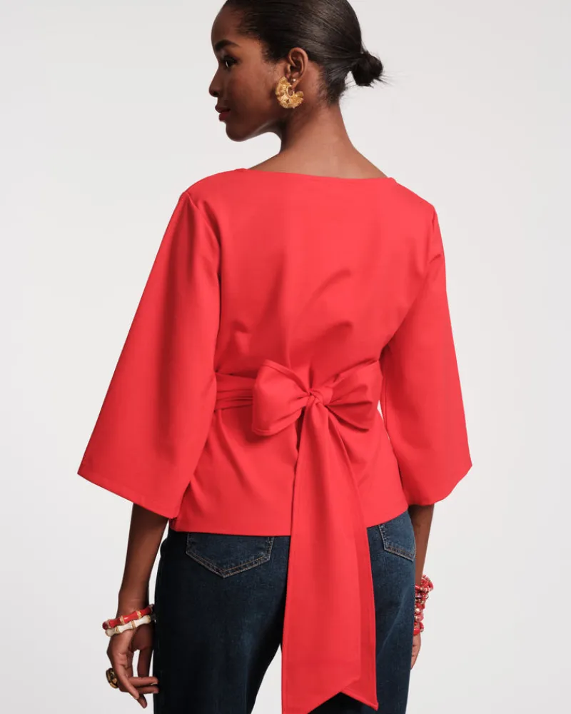 Frances Valentine Whitney Wrap Top> Tops